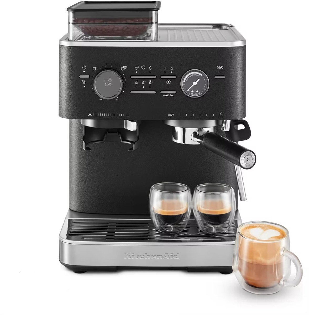 Kitchenaid 5KES6551EBK Halfautomatische Espressomachine met Geïntegreerde Molen