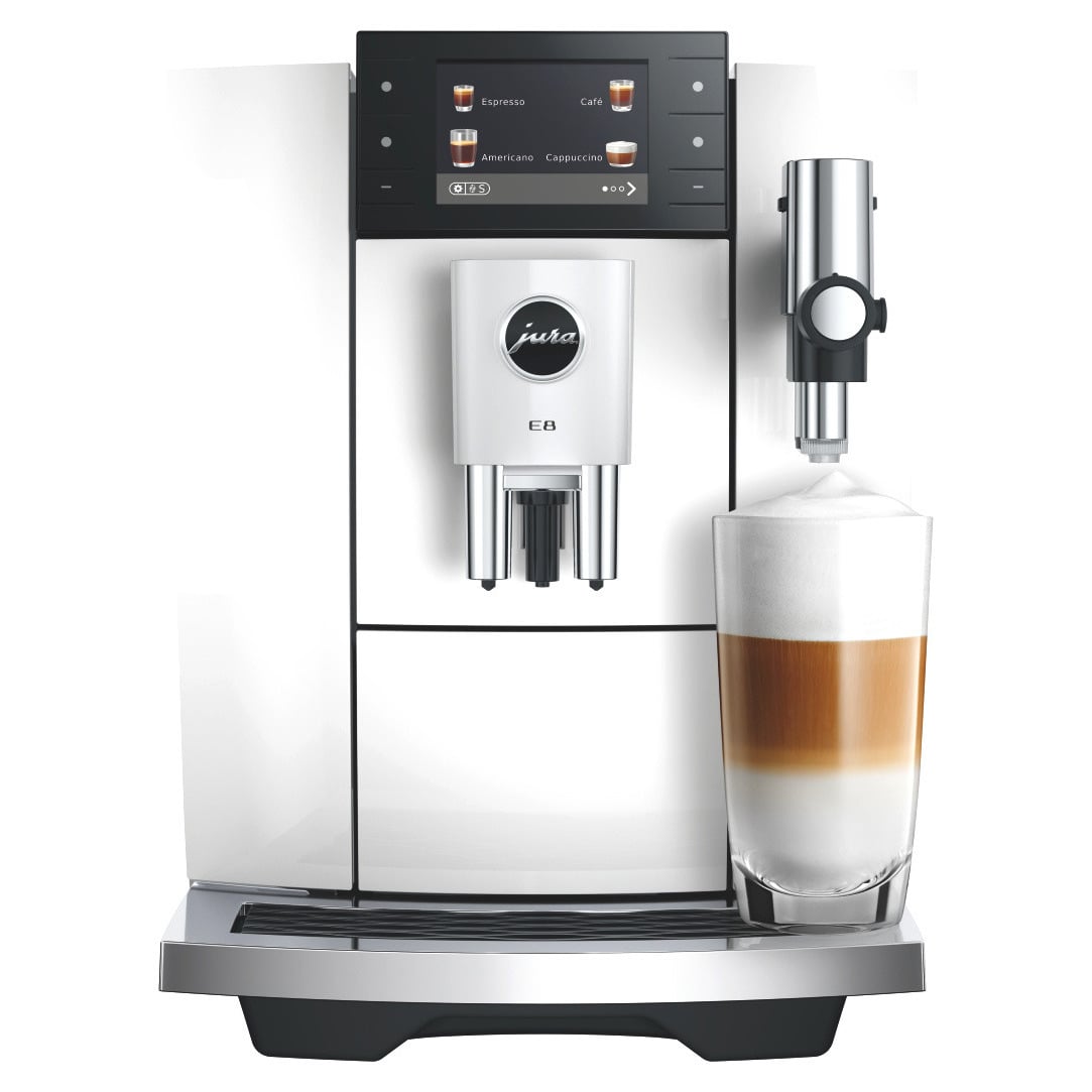 Jura E8 Piano White Volautomatische Espressomachine