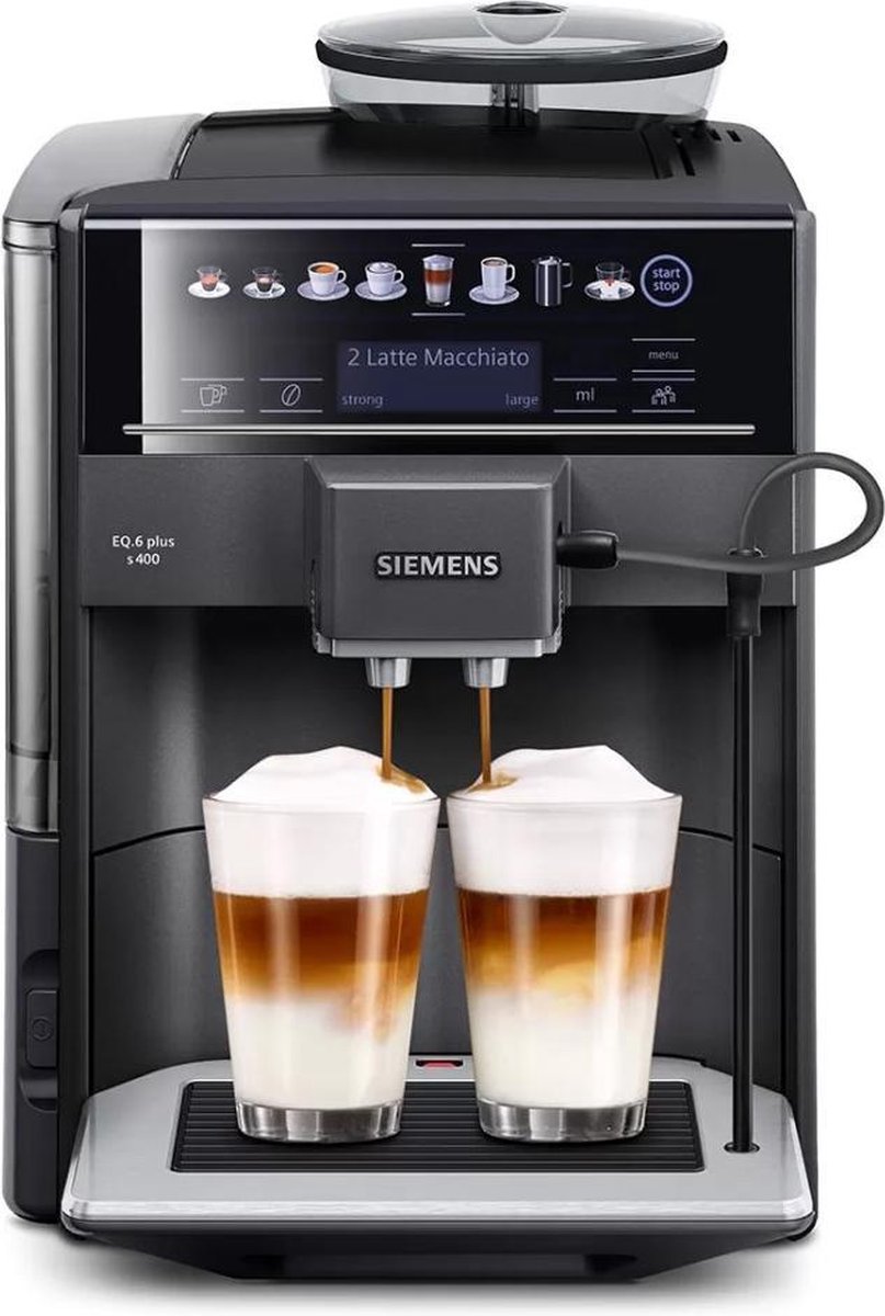 Siemens EQ.6 Plus s400 Volautomatische koffiemachine Zwart