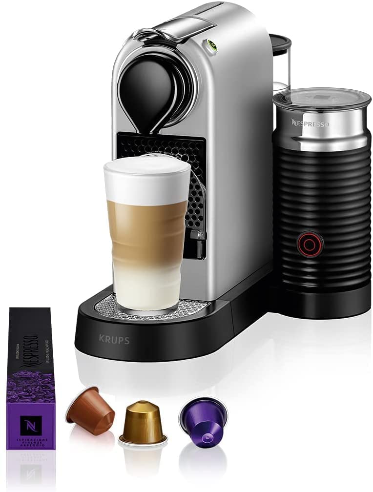 Nespresso Krups CitiZ & Milk XN761B Zilver Koffiemachine