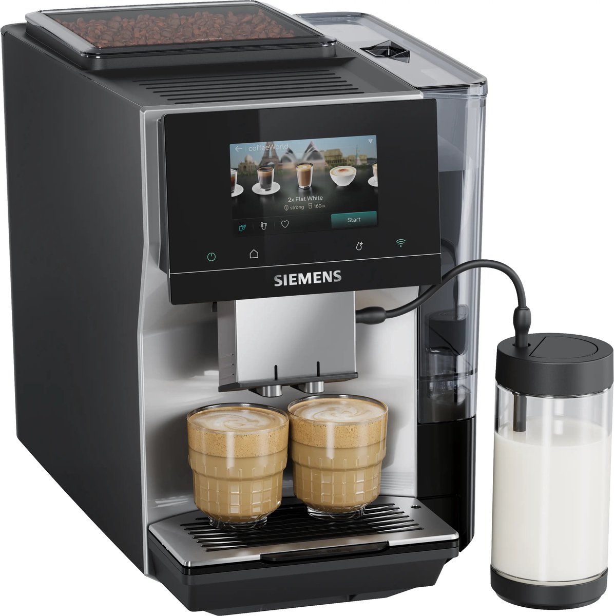 Siemens EQ700 iAroma RVS zilver metallic TP725EM7 volautomaat
