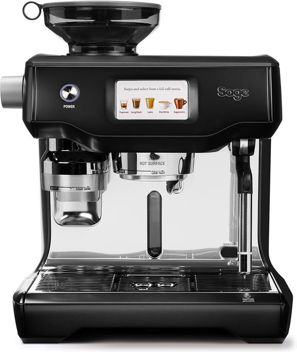 Sage The Oracle™ Touch Zwart RVS Pistonmachine